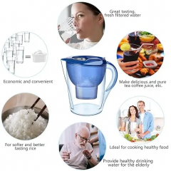 Alkaline High PH Drinking Water Filter Pitcher High Efficiency Removal of Residual Chlorine 3.5 Liters water kettle