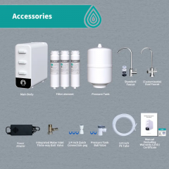 2024 Wholesale direct flow ro water use home water filter system OEM/ODM ro purifier reverse osmosis ultrapure water purifier