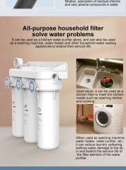 10 inch explosion-proof positioning single/double/three-level filter, household kitchen pre-treatment water purifier