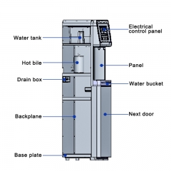 Commercial hydrogen-rich water dispenser/intelligent drinking machine vertical hydrogen-rich water dispenser/heating and cooling all-in-one machine