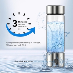 Hydrogen Water Bottle 460ML, 2024 Hydrogen Water Bottle Generator, Using SPE, PEM Technology To Improve Water Quality In 3 Minutes, Hydrogen Water Is Suitable For Travel, Sports, Daily Drinking