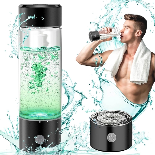 Hydrogen Water Bottle Generator, Portable Rechargeable aquahealth Hydrogen Water, Hydrogen Water Ionizer Machine, with SPE/PEM Technology, for Home Office Travel Fitness Drinking