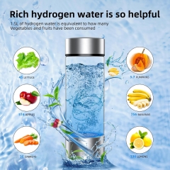 Hydrogen Water Bottle Generator, Portable Rechargeable aquahealth Hydrogen Water, Hydrogen Water Ionizer Machine, with SPE/PEM Technology, for Home Office Travel Fitness Drinking