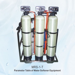 Multi-stage commercial/industrial water softener with carbon and resin