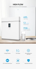 400G high flow reverse osmosis kitchen tap water filter water purifier water purifier for home use direct drinking water purifier