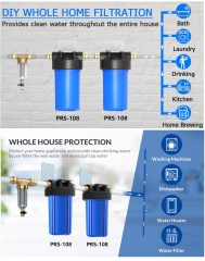 20 inch 2-stage whole house filtration system,water purifier system