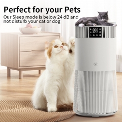 Household pet air purifier wifi intelligent control in addition to formaldehyde PM2.5 in addition to odor air purifier