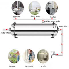 Stainless Steel Kitchen UF Membrane Water Purifier Ultra Filtration Water System