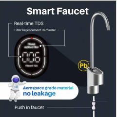 2025 new Smart water purifier 600G smart faucet TDS display ro water purifier tankless reverse osmosis systems water filter system for home drinking