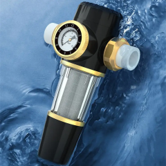 4.5t/h Whole House Water Purify System Stainless Steel Water Filter Housing Brass Pre Filter For Water