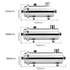 3000L 5000L 8000L 304 stainless steel housing ultrafiltration water filter system drinking water PVDF UF membrane water purifier