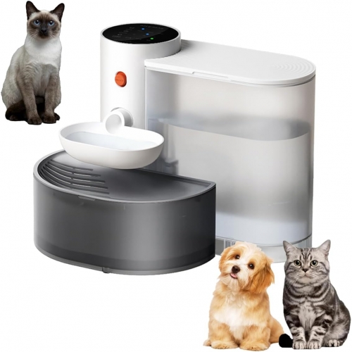 3L Smart Pet Water Fountain, Innovative Automatic Water Dispenser for Cats and Dogs, Large Capacity Wireless Cat Water Fountain, Rechargeable Pet Gravity Water Dispenser, Multiple Pets